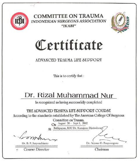 NAEMT&39;s Prehospital Trauma Life Support (PHTLS) is recognized around the world as the leading continuing education program for prehospital emergency trauma . . Atls certification card